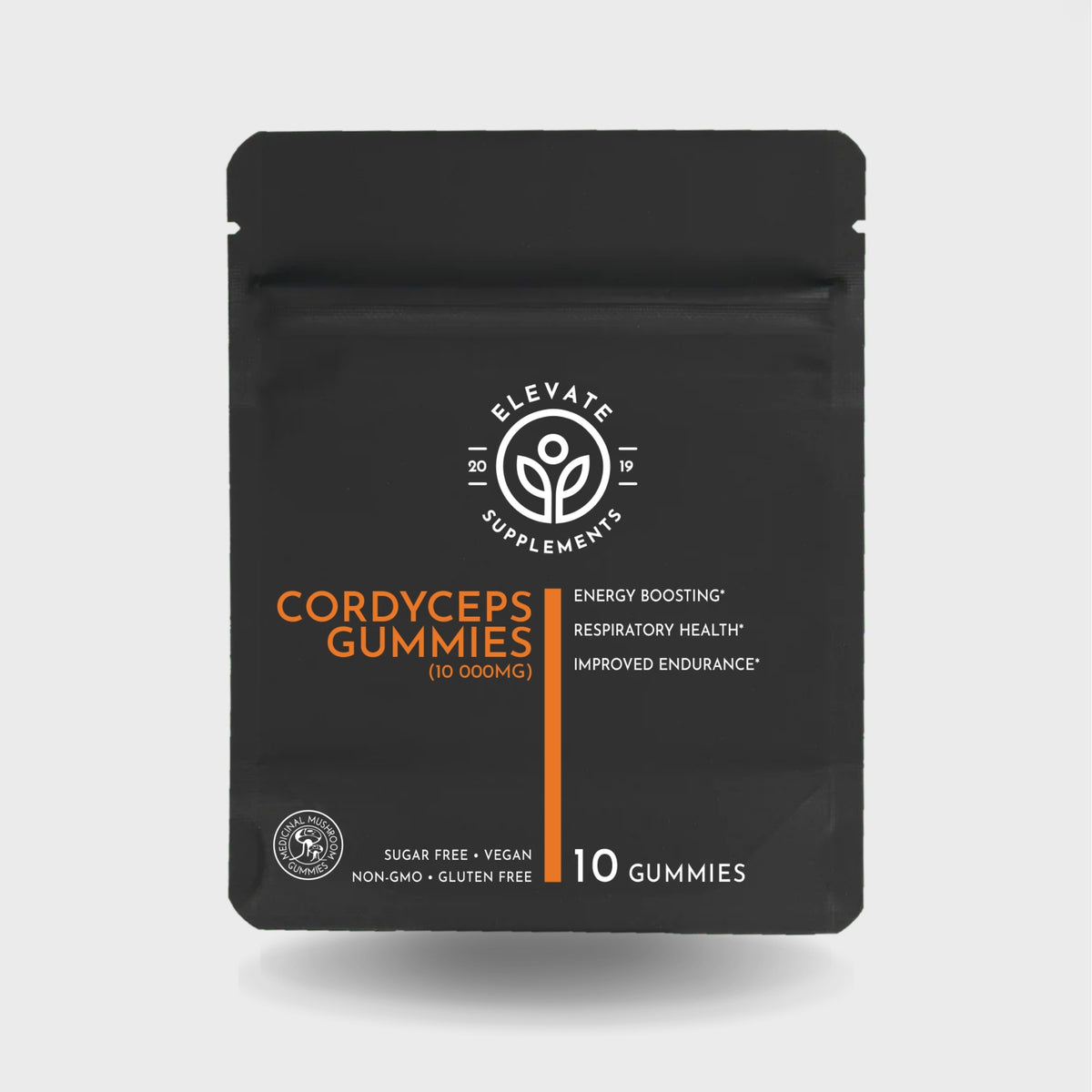 Cordyceps Gummies 10-gummy pouch, front