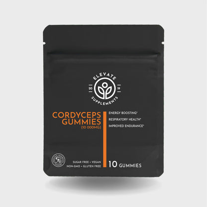 Cordyceps Gummies 10-gummy pouch, front
